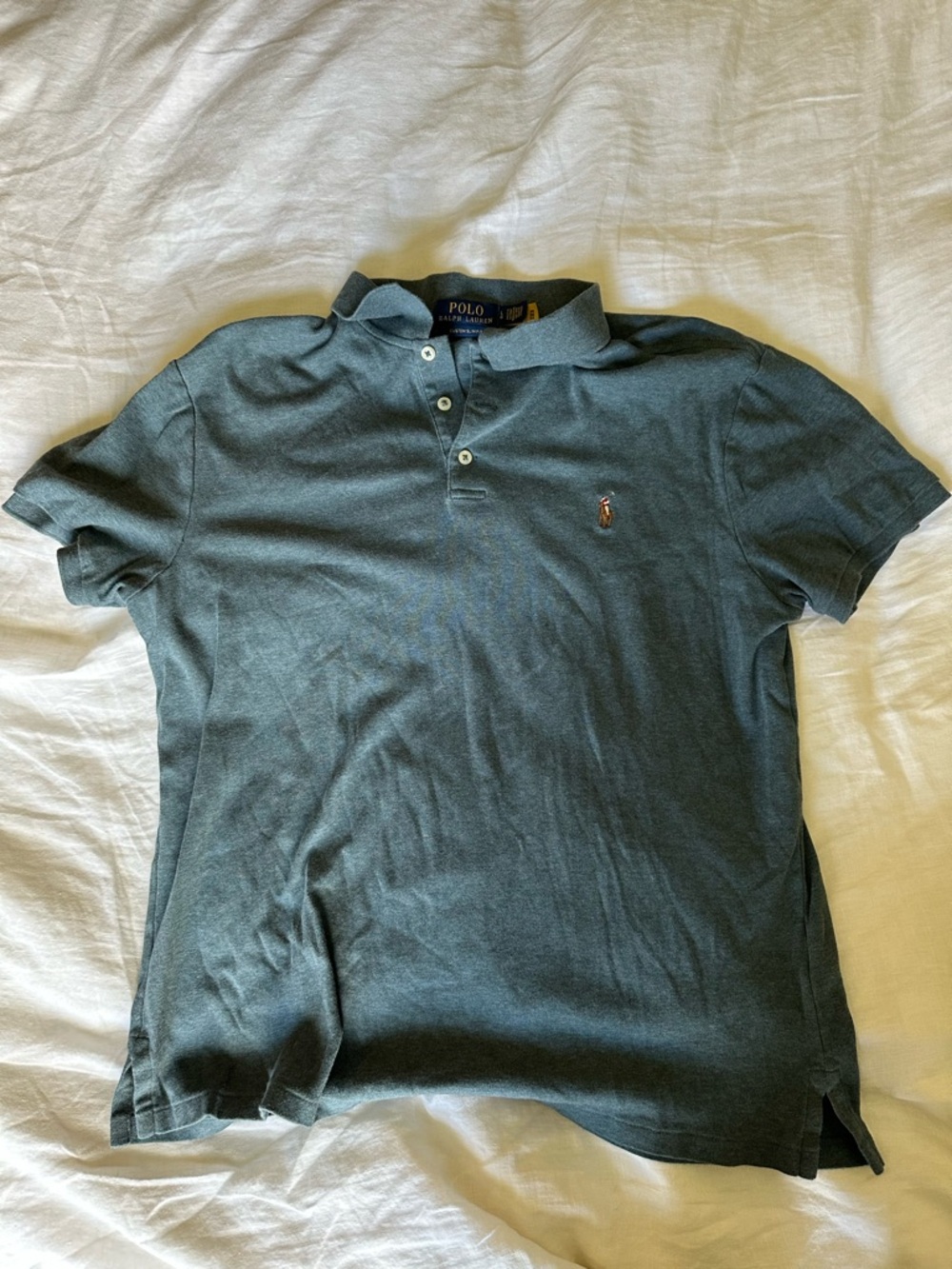 Ralph Lauren Men's Teal Polo with Embroidered Pony